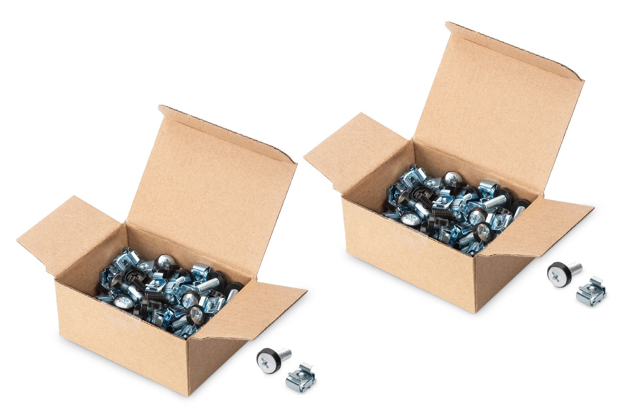 Juego De Tornillos De Instalación M6, 100 Piezas 100x Tornillos, Tuercas Y Arandelas Plateados