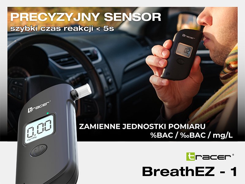 EAN 5907512875353 - Tracer BreathEZ-1 Negro Sensor semiconductor de precisión Pantalla incorporada imagen 8