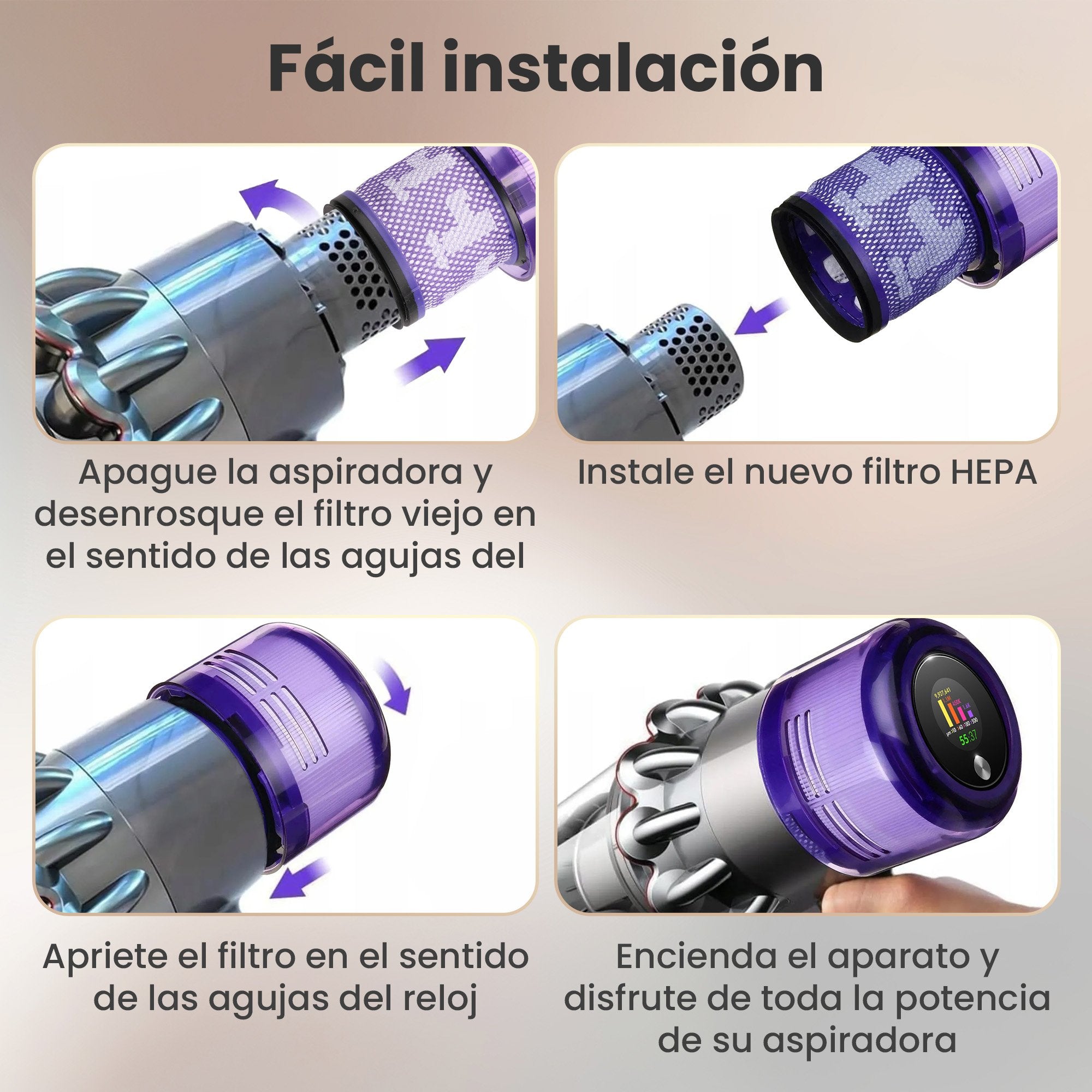 Filtry Do Odkurzaczy 3 Pcs Dyson V11/Sv14/Sv15/Sv16/Sv17 Stick