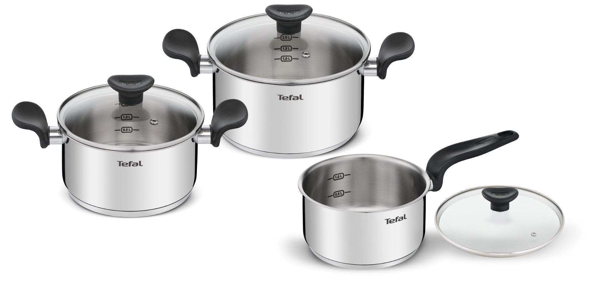 Batería De Cocina Tefal E308s674 Set 6 Piezas