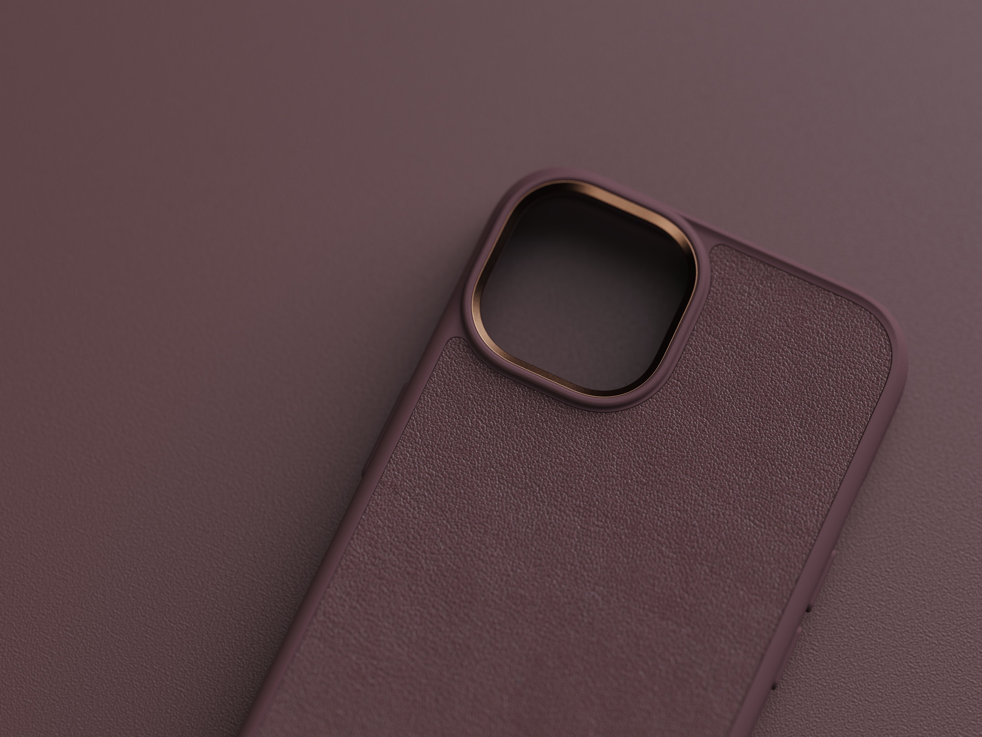 Funda Magsafe Iphone 12/13/14 Piel Marron Oscuro Njord