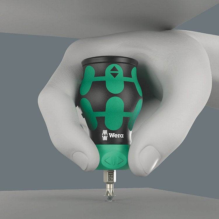 Wera Force Shape Compact Stubby Magazine Ra 4, Bit Set Black/Green, 6 Partes, 1/4 ", Con Función De Trinquete 05008893001