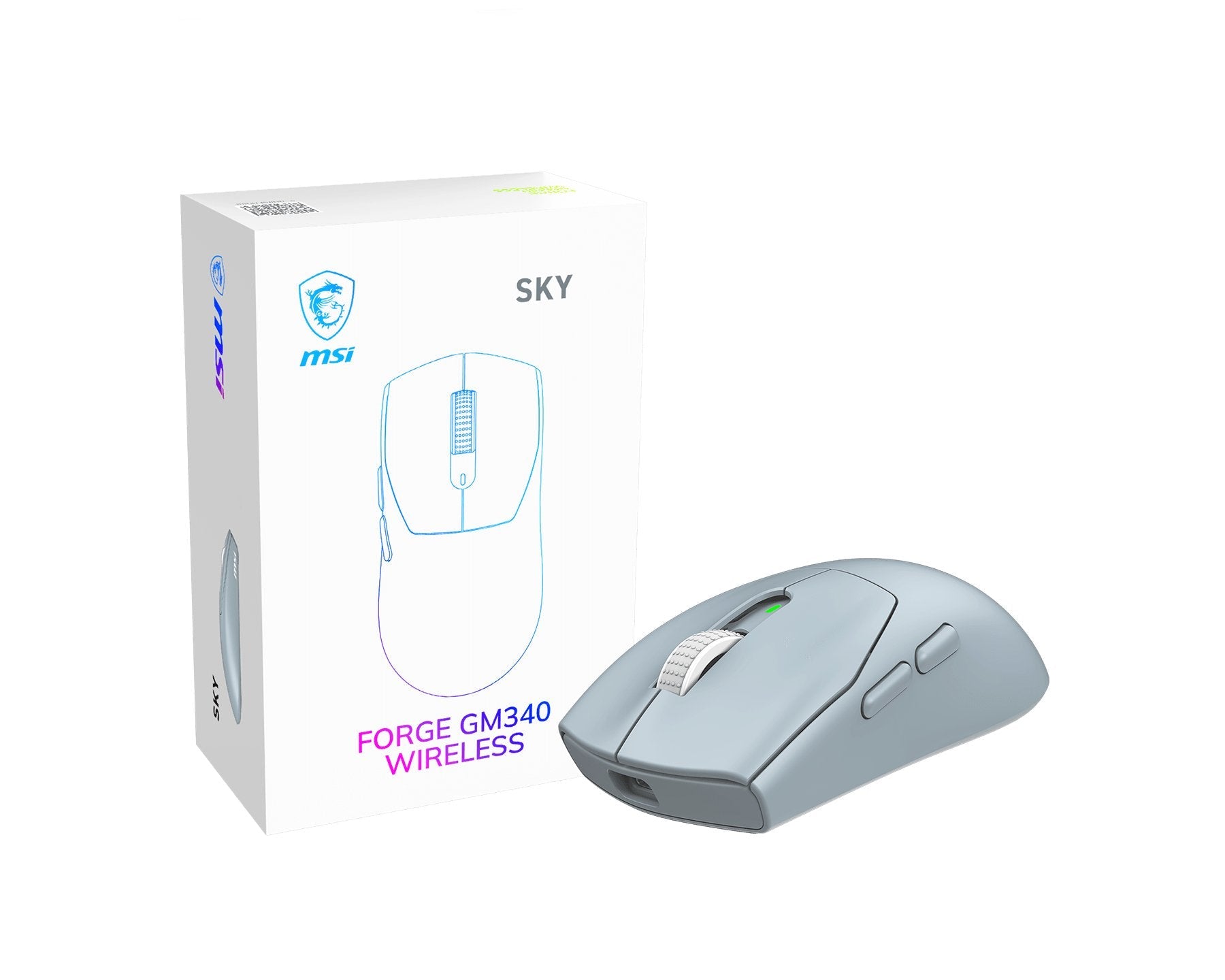 Raton Msi Forge Gm340 Wireless Sky