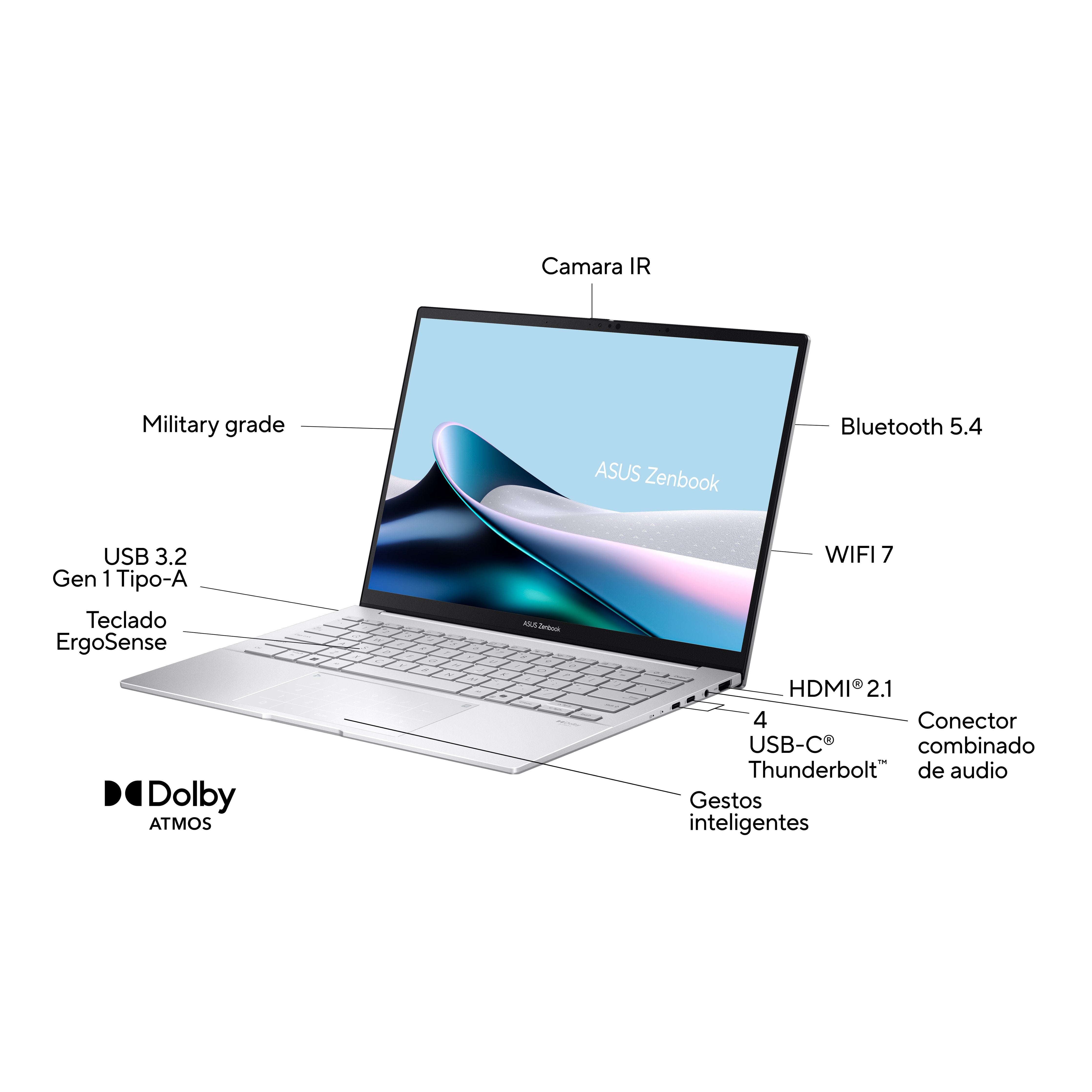 EAN 4711387809624 - ASUS Zenbook 14 OLED UX3405CA-PZ195W 35,6 cm (14") Pantalla táctil WQXGA+ LPDDR5x-SDRAM Wi-Fi 7 (802.11be imagen 3