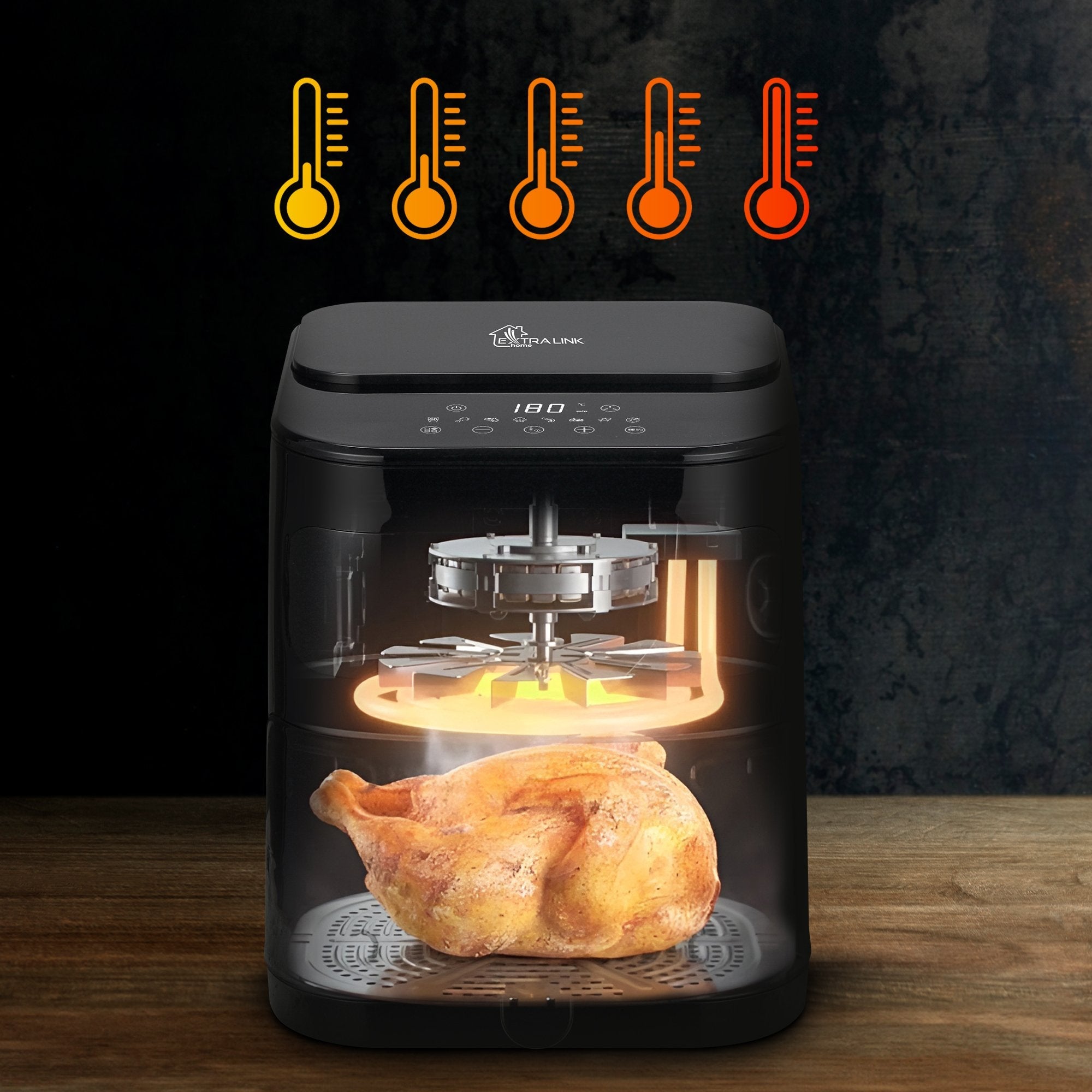 Extralink Home Air Fryer 5.2l Eu Sj-520