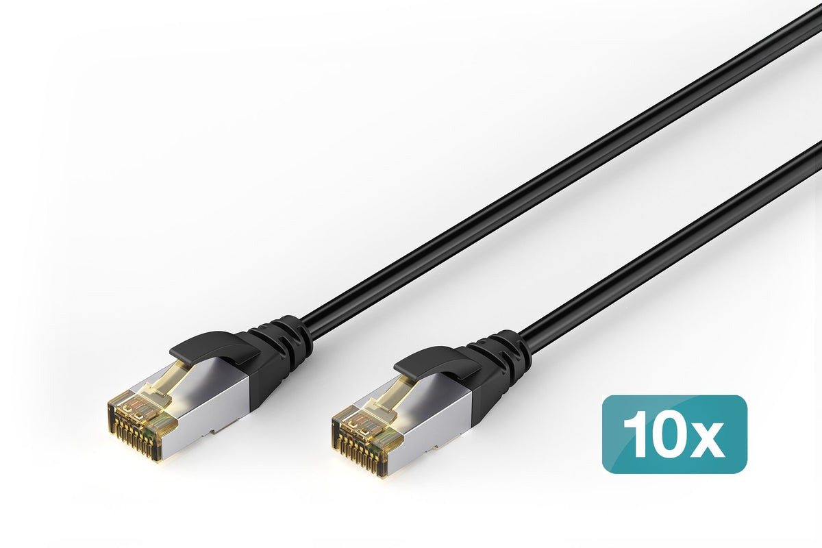 EAN 4016032508618 - Digitus DK-1644-A-100-OD-10 cable de red Negro 10 m Cat6a S/FTP (S-STP) Alrededor imagen 1