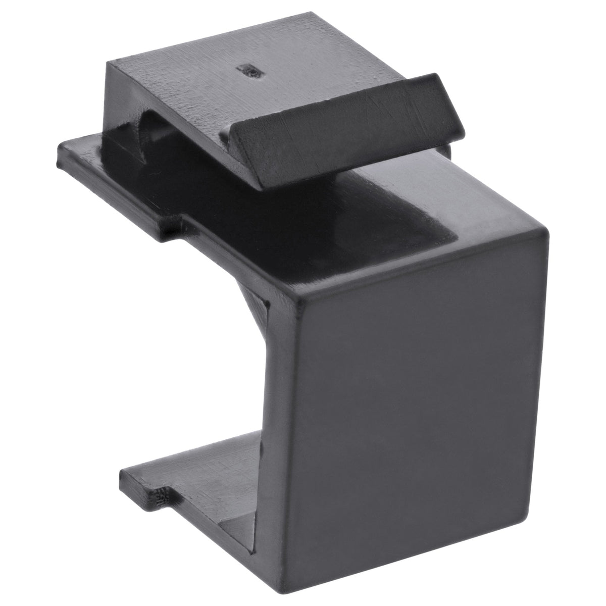 Inline Keystone Snap-In Tapa Ciega Para Ranura De Módulo, Negro, 10 Uds.