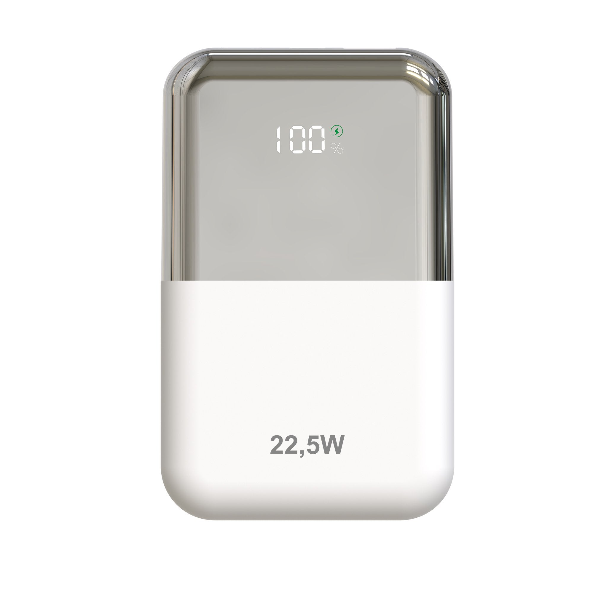 Powerbank 10000mah Leotec Lepow22w10ws 22.5w Blanco Y Plata Incluye Cable Usb Tipo-C