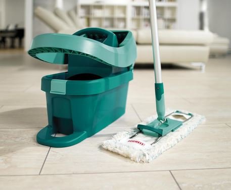 Cubo Con Escurridor De Mopas Profi, Sobre Ruedas Leifheit