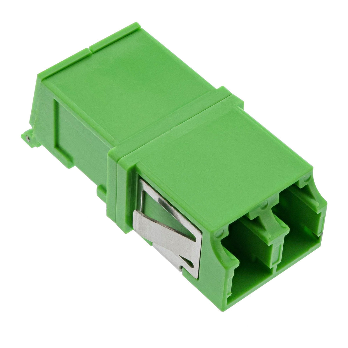 Inline® Fiber Optical Adaptador Duplex Lc/Lc Sm Ceramic Sleeve Verde Ext. Shutter