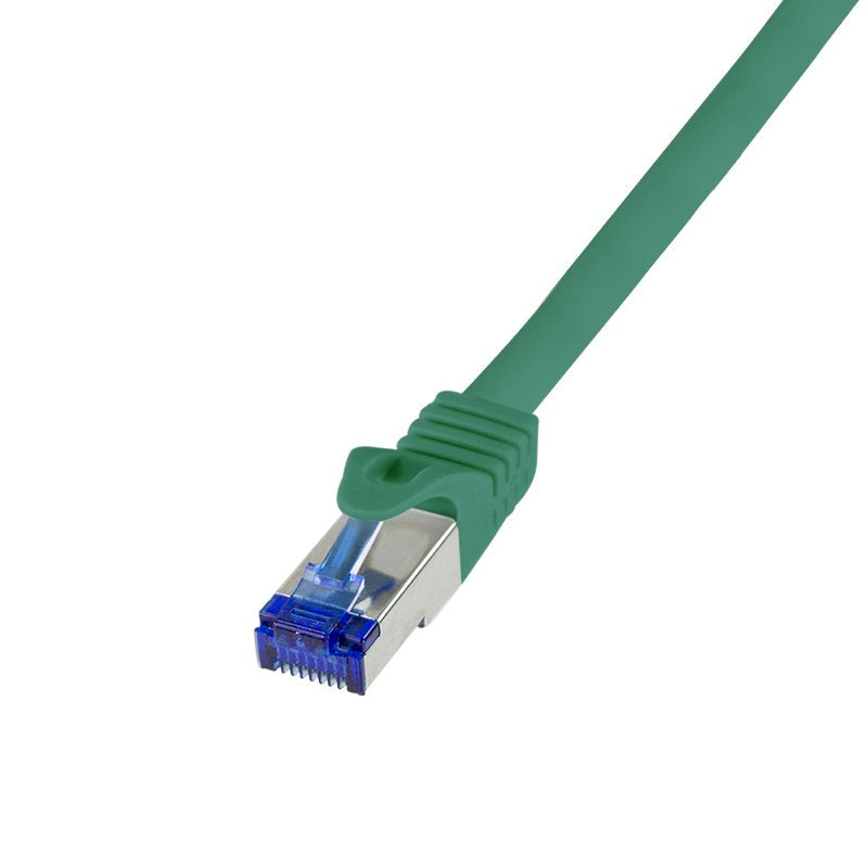 Logilink Cable De Red Ultraflex, Cat.6a, S Ftp, Verde, 0,5 M