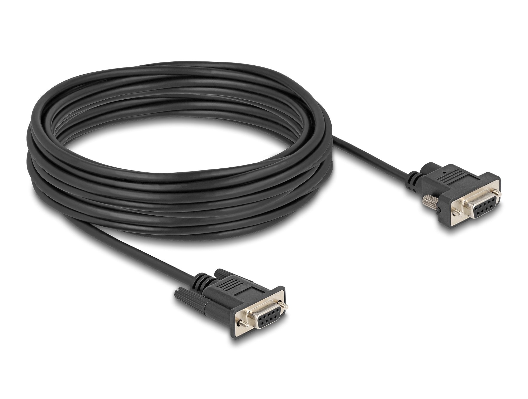 Delock 88240 Cable Serie Rs-232 D-Sub9 Hembra To D-Sub9 Hembra Conexión De Alimentación En El Pin 9 10 M