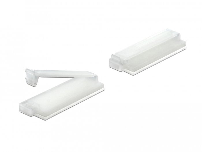 Delock Cablehalter Mit Verschlussclip Selbstklebend Natur 10 Stück