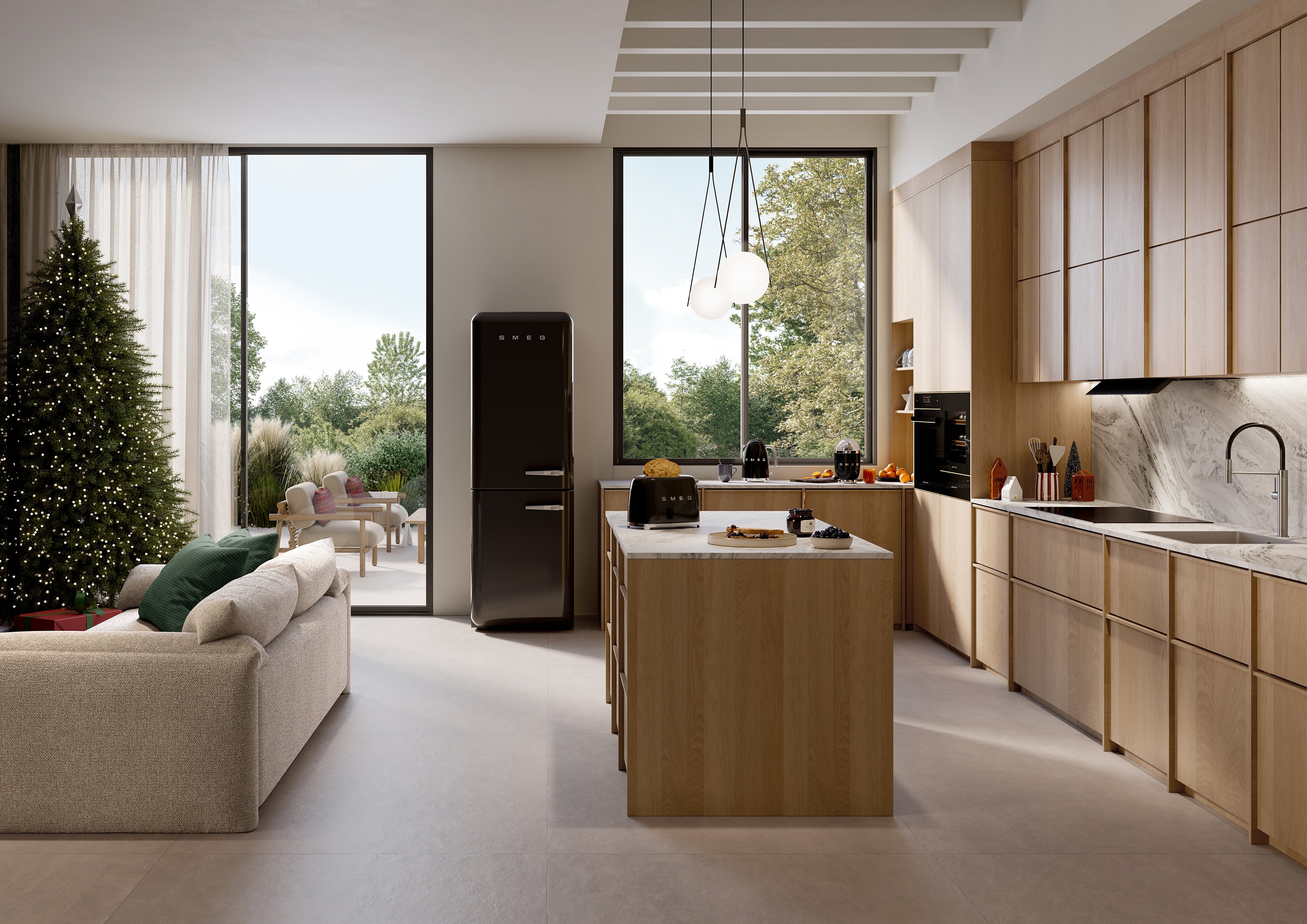 EAN 8017709227791 - Smeg KLF03BLEU tetera eléctrica 1,7 L 2400 W Negro imagen 5