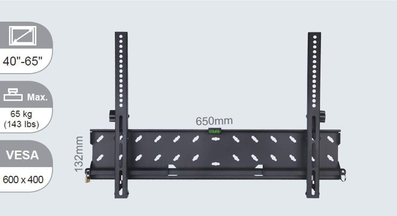 EAN 5711783909552 - Vivolink VLMW4065T soporte para TV 165,1 cm (65") Negro imagen 1