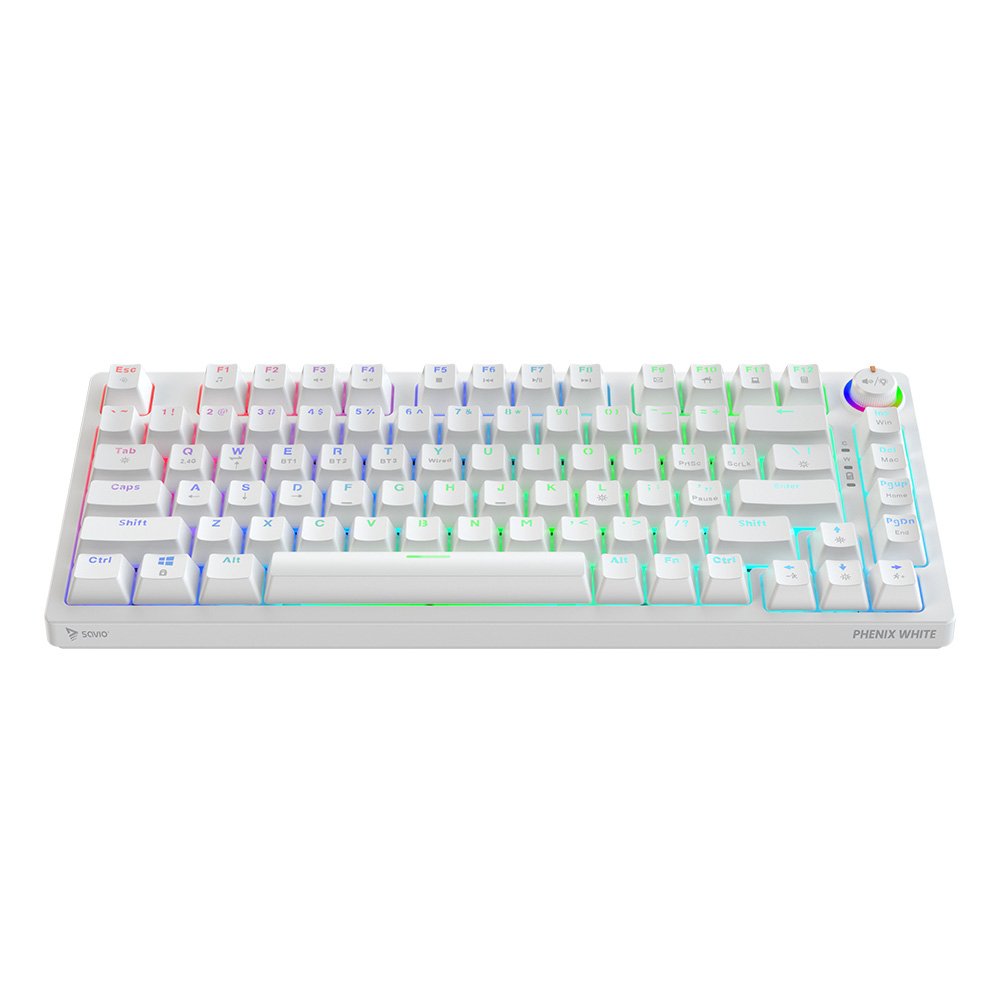 EAN 5901986049289 - Savio Phenix WHITE GAT RED teclado Juego Bluetooth QWERTY EER internacional Blanco imagen 1