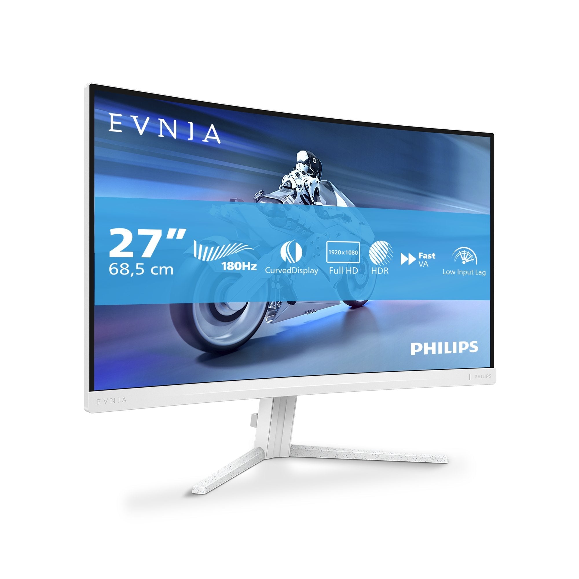 Monitor Philips 68,5cm 27,0" 27m2c5201l 16:09 2xhdmi+Dp Curved Wh.