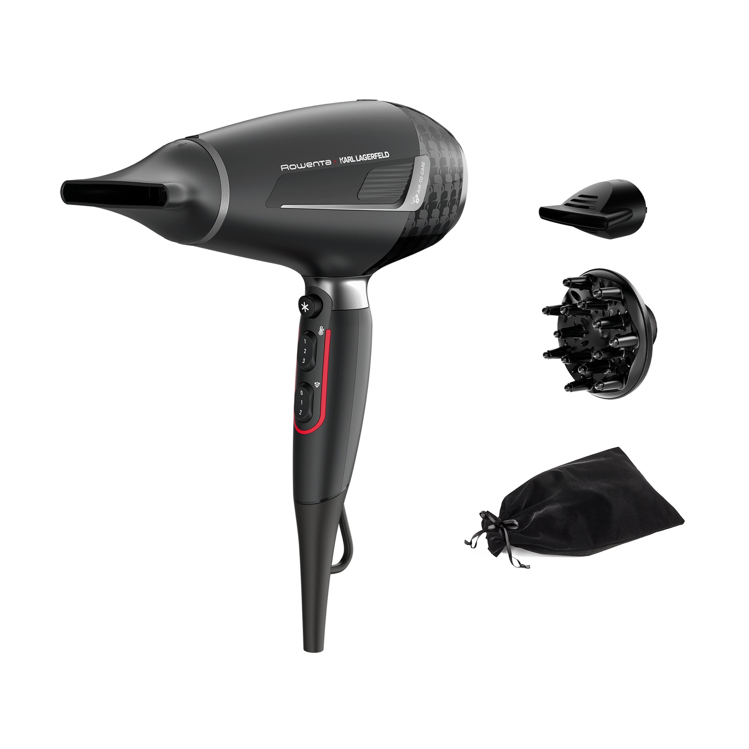 EAN 3121040085332 - Rowenta K/Pro Stylist CV888L secador 2200 W Negro, Cromo imagen 1