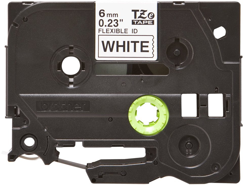 Original Brother Cinta Rotuladora Laminada Blanco/Negro 8m 6mm
