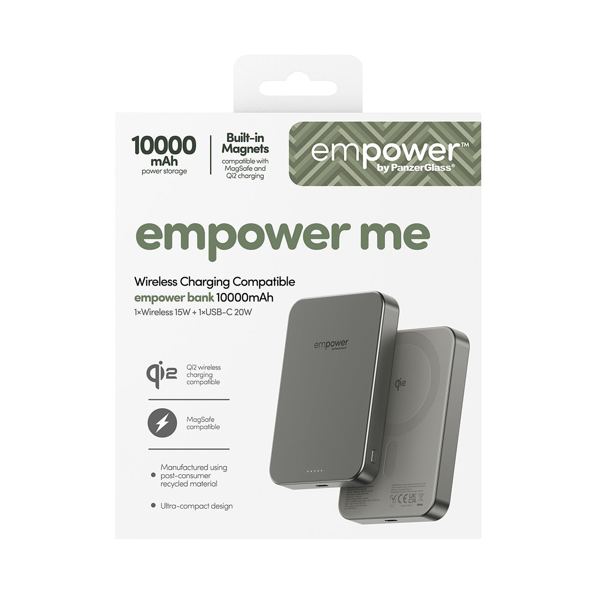 Panzerglass Empower Powerbank 10000mah Titanium