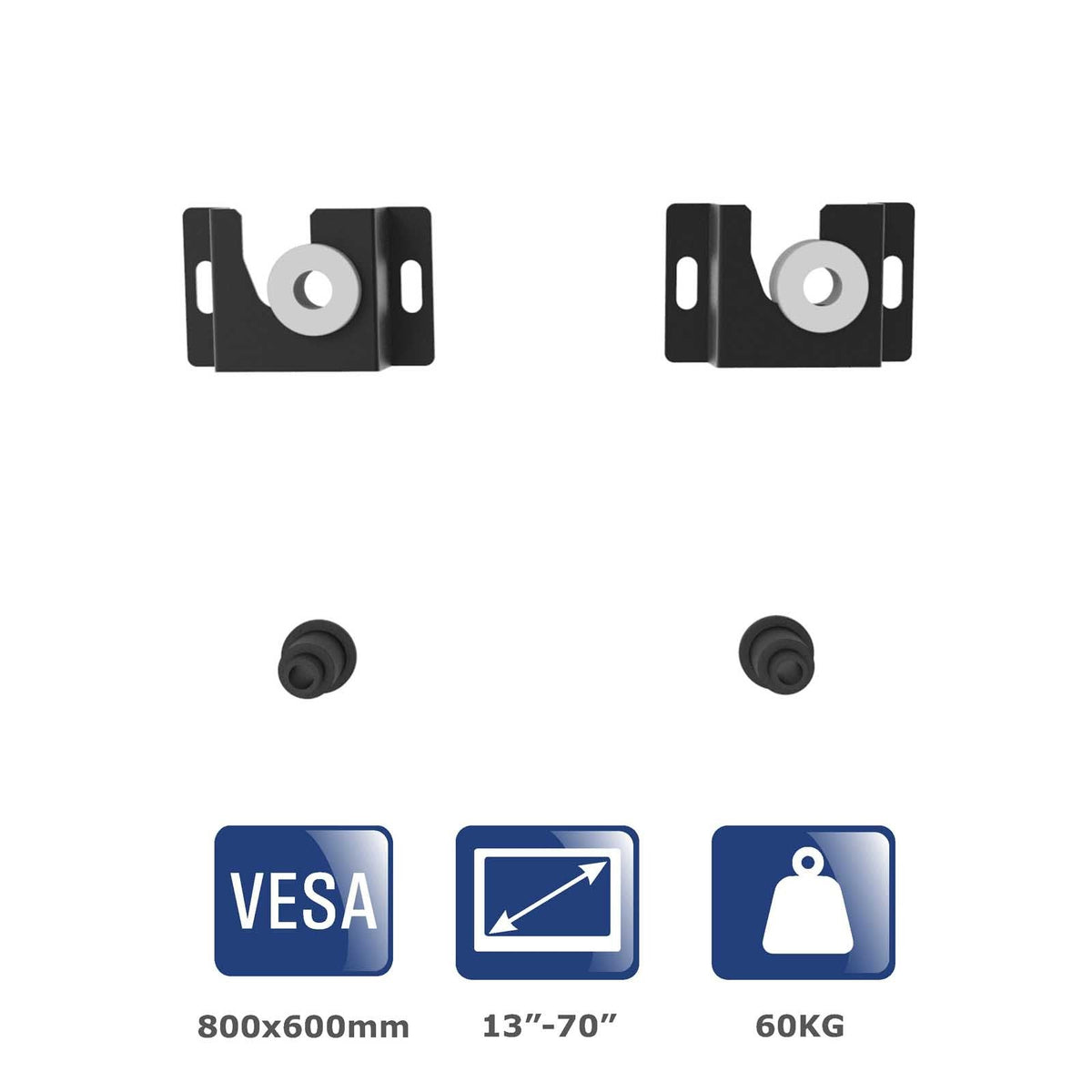 Akyga Ak-Mb-12 Universal Lcd Wall Mount Bracket 60kg Vesa 600x400mm 13-70inch