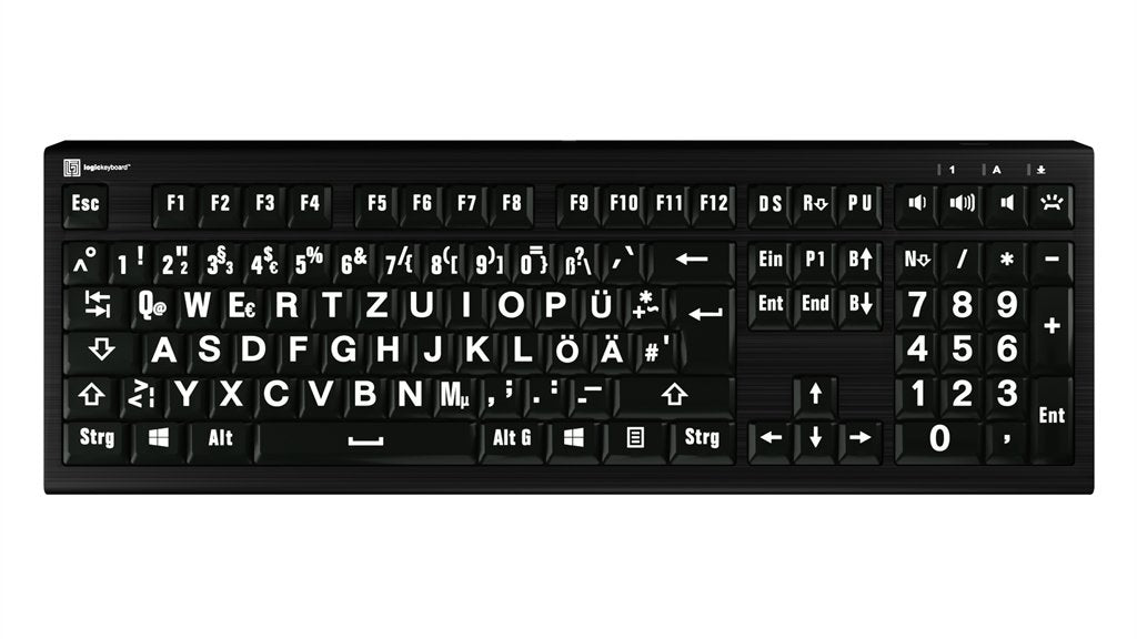 EAN 5707795018429 - Logickeyboard LKB-LPWB-A2PC-DE teclado Universal USB QWERTZ Alemán Negro imagen 1