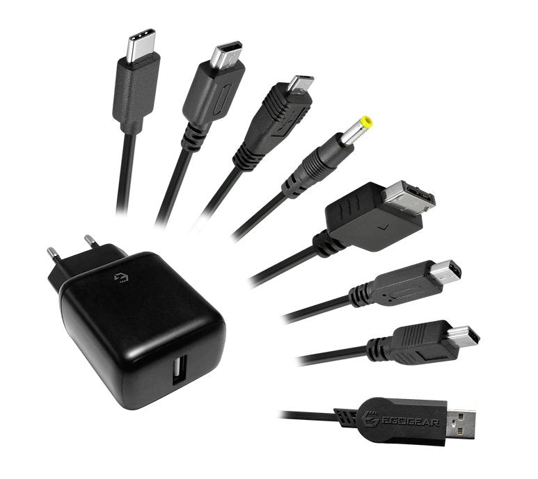 Egogear Sch7-Uni-Bk Cargador De Dispositivo Móvil Universal Negro Corriente Alterna Carga Rápida Interior