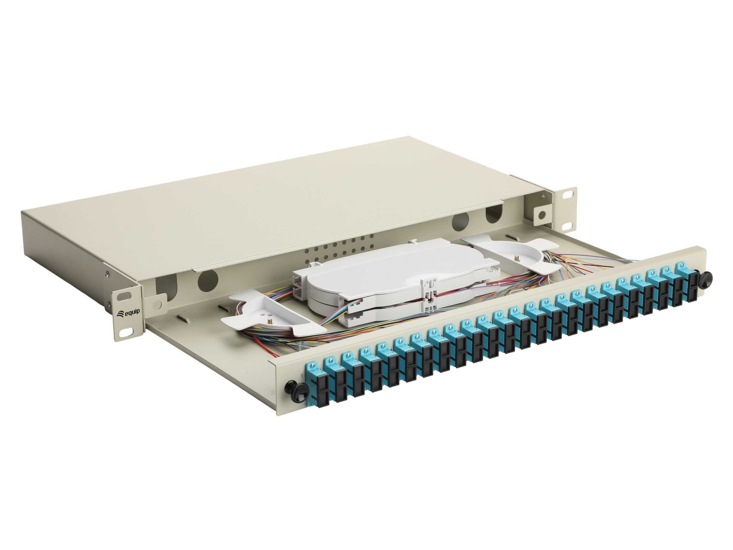 Equip Lwl-Spleisskamen 24-Port Sc-Duplex Om3 1u Komplett Gr