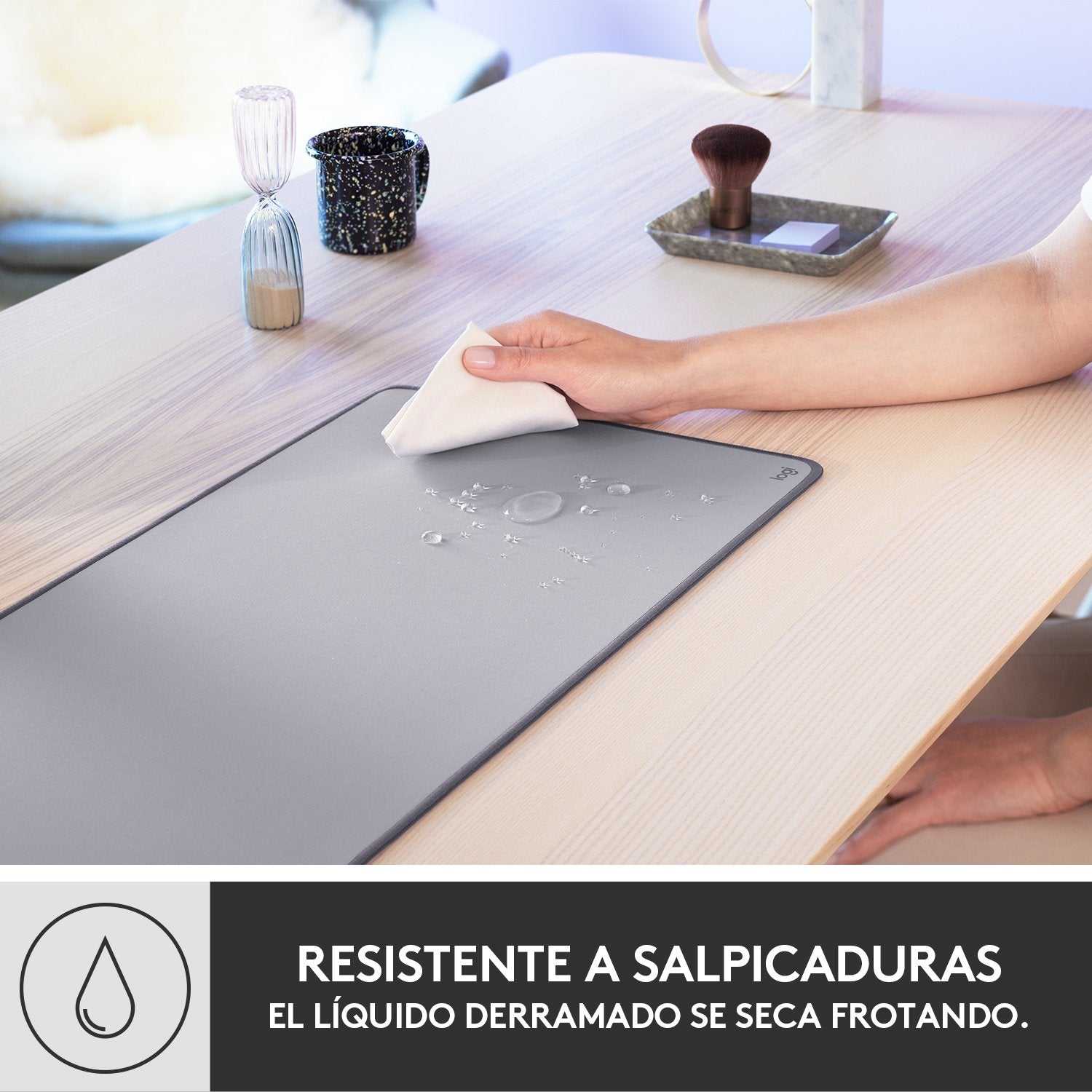 Alfombrilla Logitech Studio Series Alfombrilla De Escritorio Gris