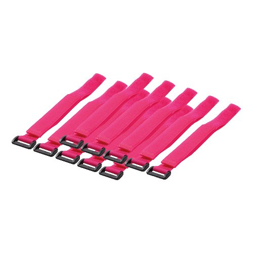 Logilink Bridas Con Sujetador De Velcro 10 Piezas Rosa