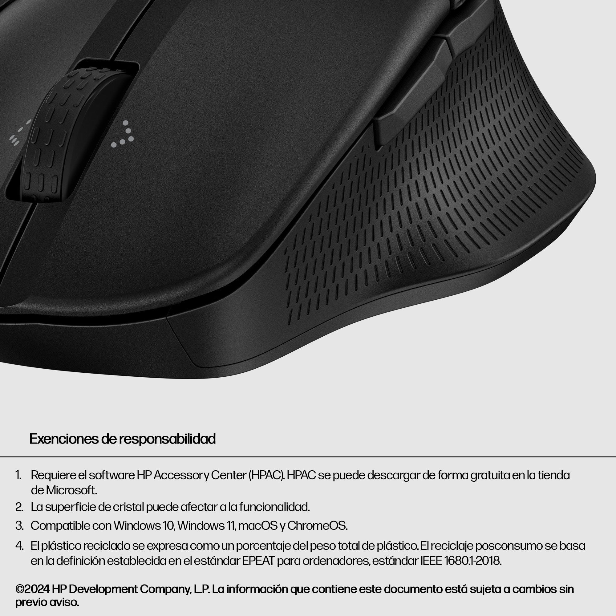Ratón Inalámbrico Hp 685 Confort Dual Hasta 4000 Dpi Negro