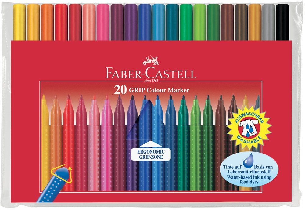 Rotulador Faber-Camell Grip Color Marker Emuche 20x