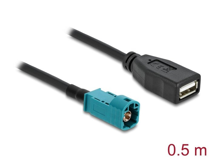 Delock Cable Hsd Z Macho A Usb 2.0 Typ-A Hembra 0,5 M