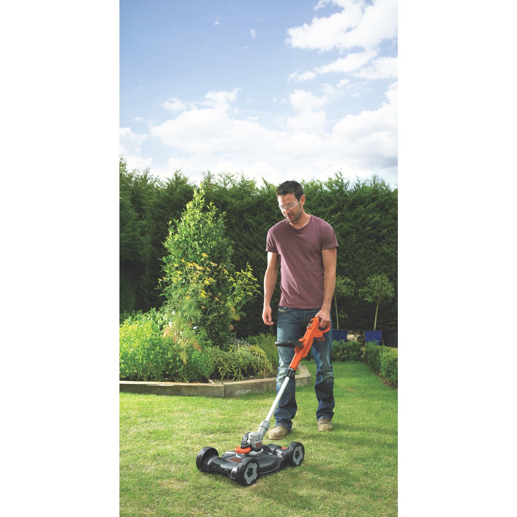Desbrozadora/Bordeadora Black+Decker Stc1820cm-Qw  Batería Negro, Naranja, Plata, Cortabordes Naranja/Negro, 1,6 Mm, 9 M, 7400 Rpm, Negro, Naranja, Plata, Batería, 18 V