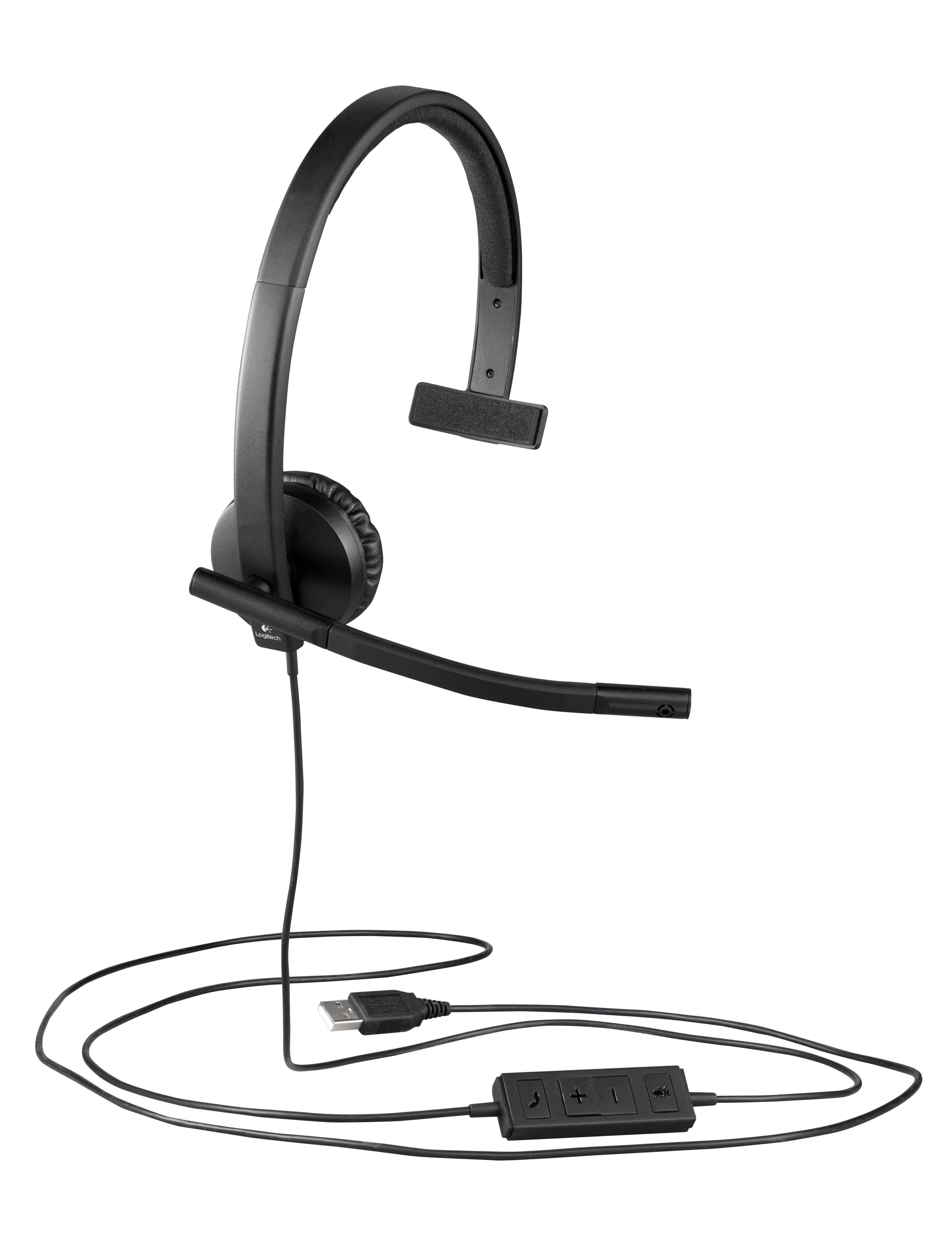 EAN 5099206053298 - Logitech 981-000571 auricular y casco Auriculares Alámbrico Diadema Oficina/Centro de llamadas USB tipo A imagen 4