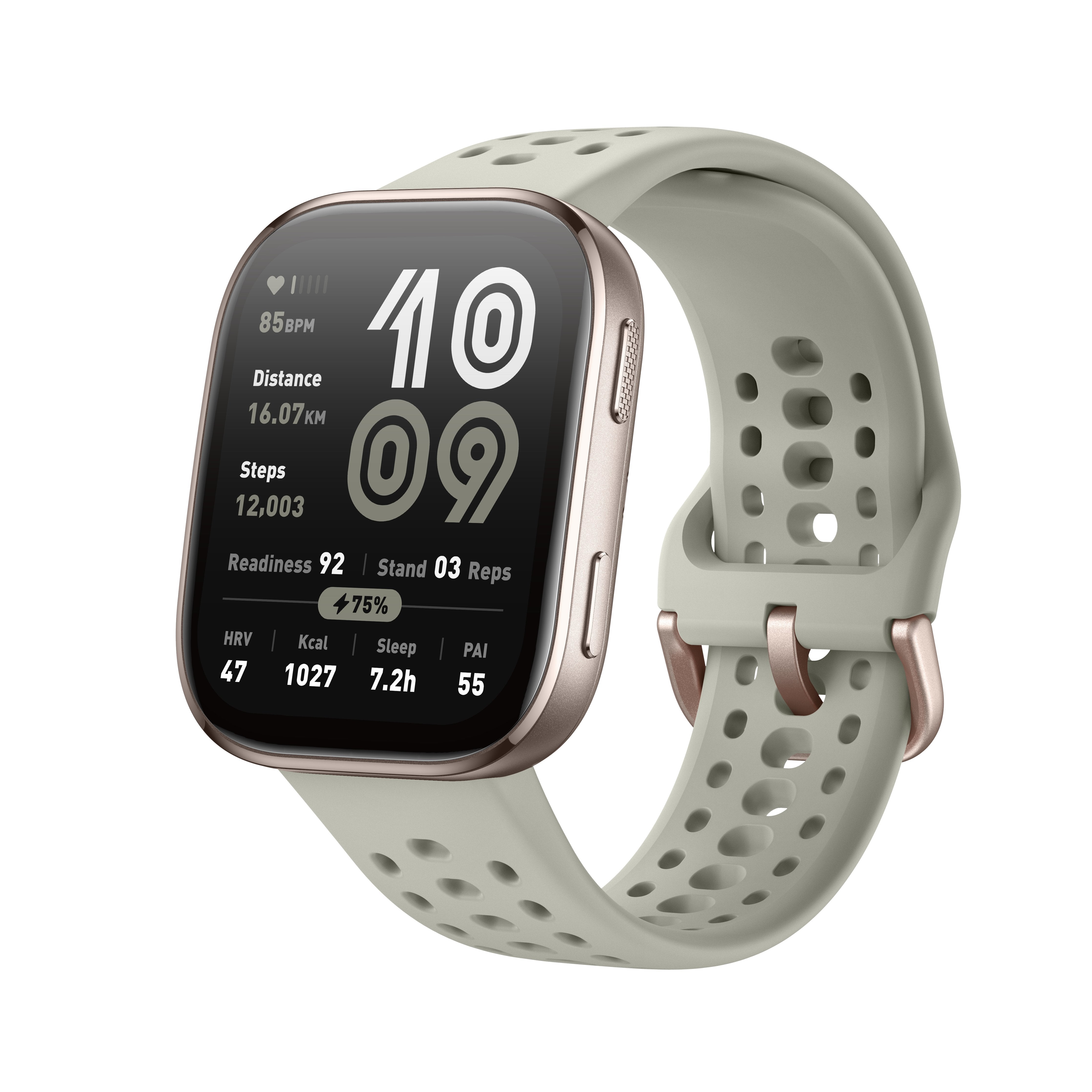 EAN 6970100377996 - Amazfit Bip 6 Stone 5 cm (1.97") AMOLED Digital 390 x 450 Pixeles Pantalla táctil Oro GPS (satélite) imagen 3