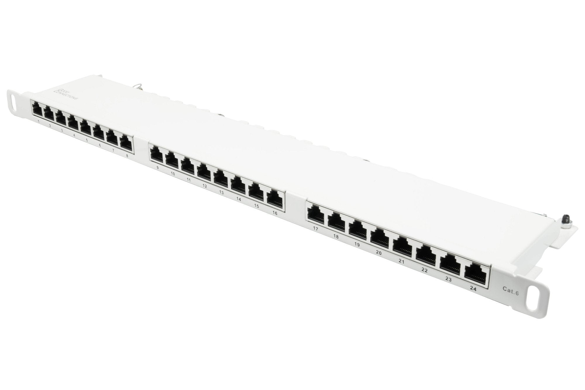 Good Connections Patchpanel 19"Cat. 6 24-P. 0,5he Reinweiss