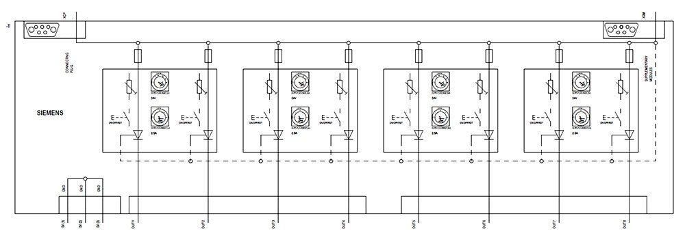 Siemens 6ep44368xb000dy0 Hutschienen-Redundanz-Módulo Din-Rail