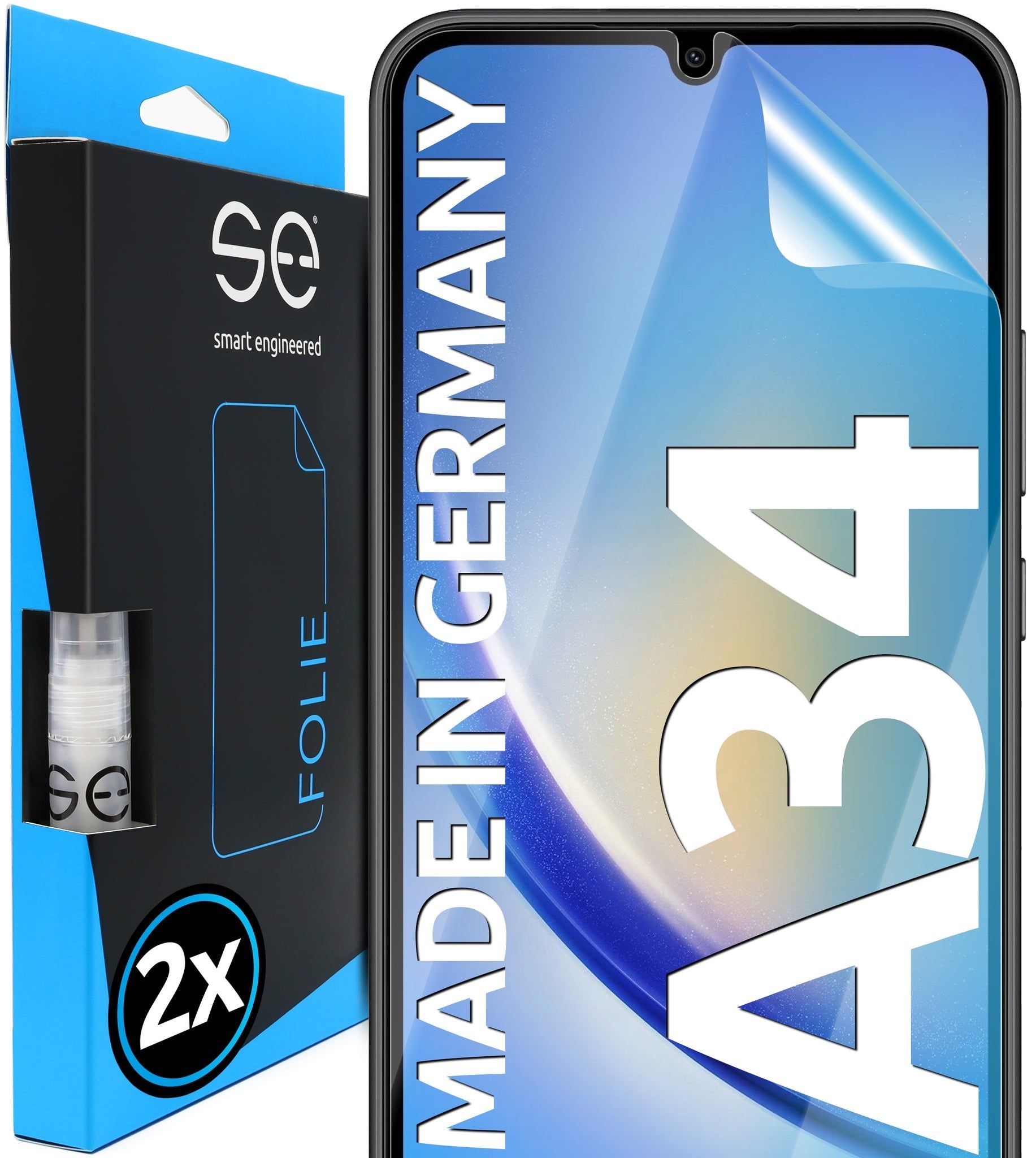 Se 3d Protector De Pantalla Samsung Galaxy A34 (2 Piezas)