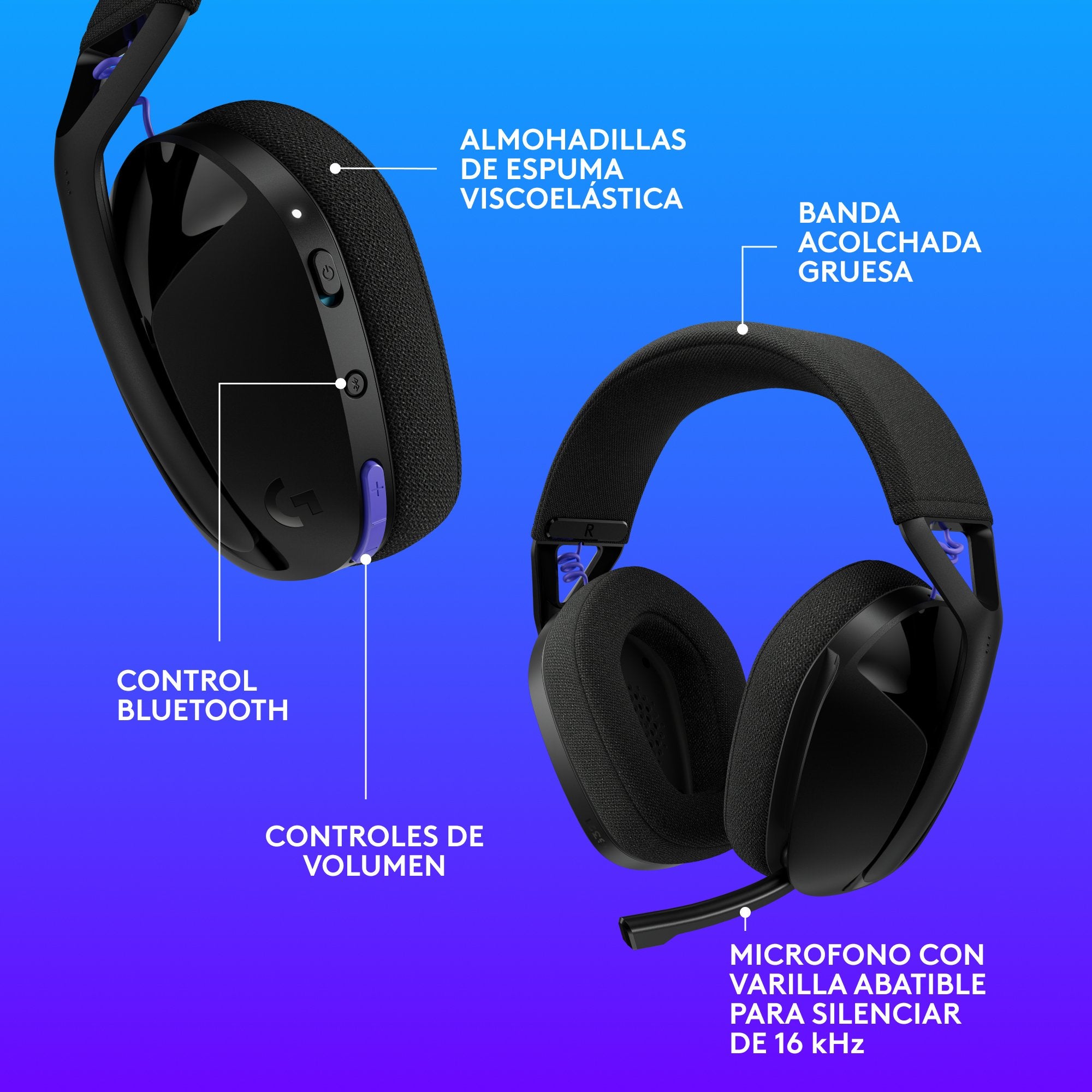 EAN 5099206133303 - Logitech G G321 LIGHTSPEED Inalámbrico Diadema Juego USB Tipo C imagen 16
