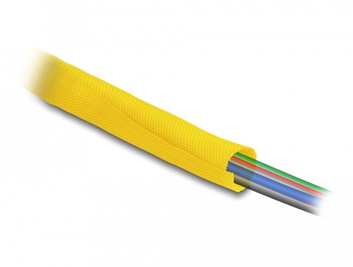 Delock Gewebeschlauch Selbstschliessend Hitzebeständig 2 M X 16 Mm Gelb