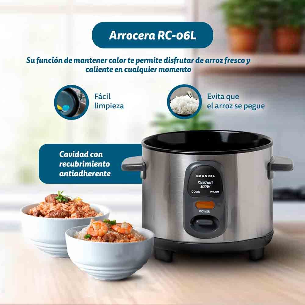 EAN 8426156018447 - Grunkel RC-06L arrocera 0,6 L 300 W Acero inoxidable imagen 3