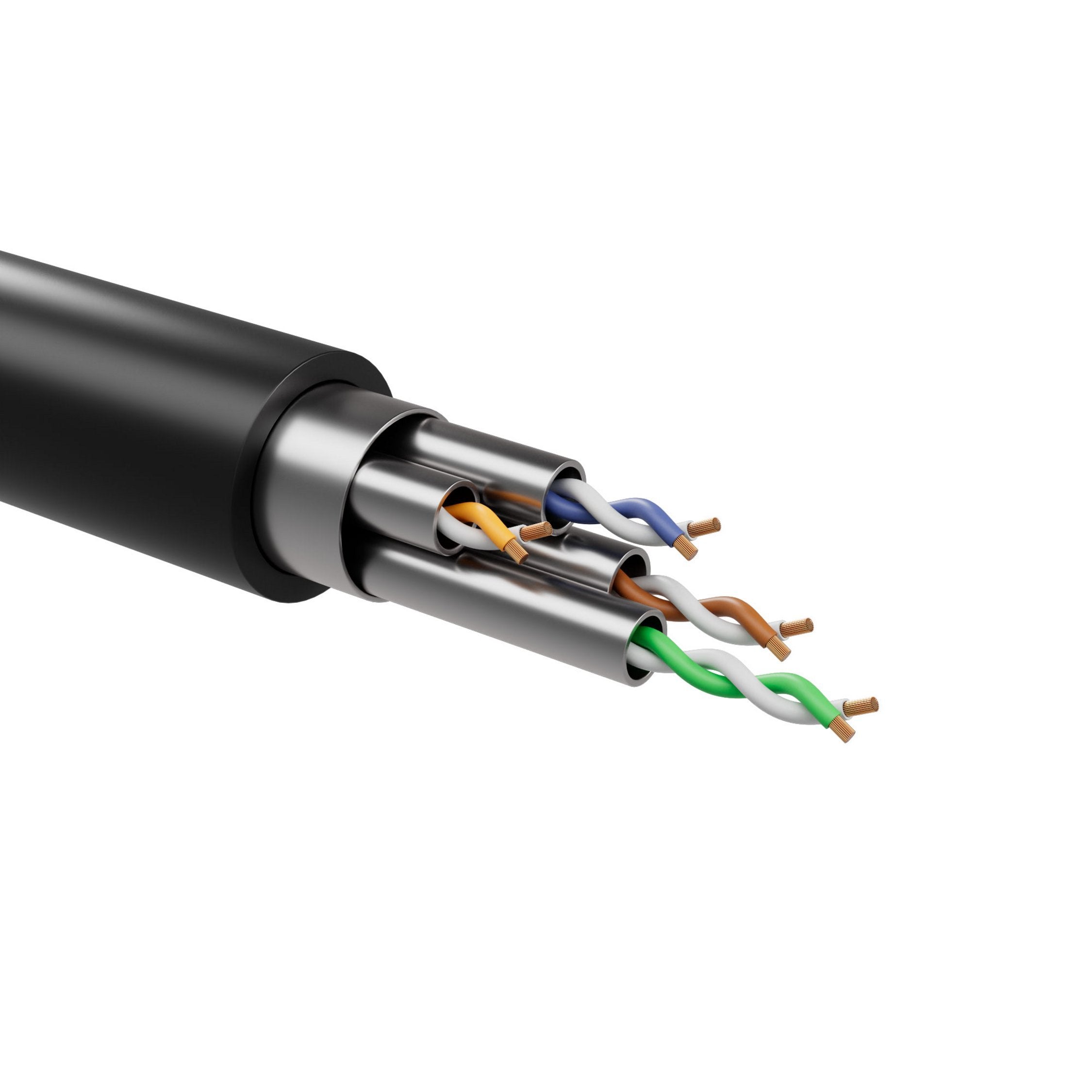 Flexline Cable De Red U/Ftp Cat.8.1 Extra Dünn Tpe Negro 5,0m