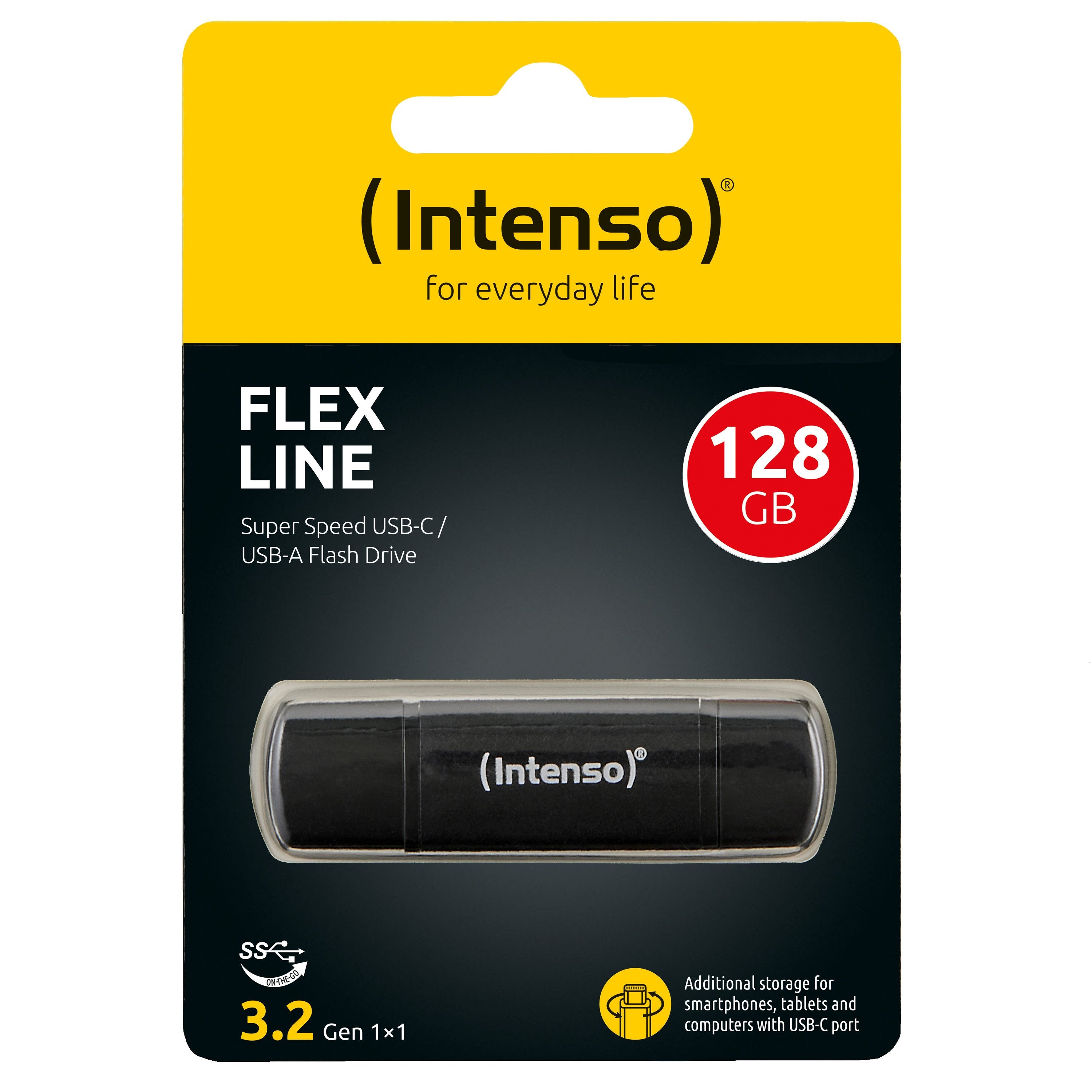 EAN 4034303037988 - Intenso 3544491 unidad flash USB 128 GB USB Type-A / USB Type-C 3.2 Gen 1 (3.1 Gen 1) Negro imagen 2