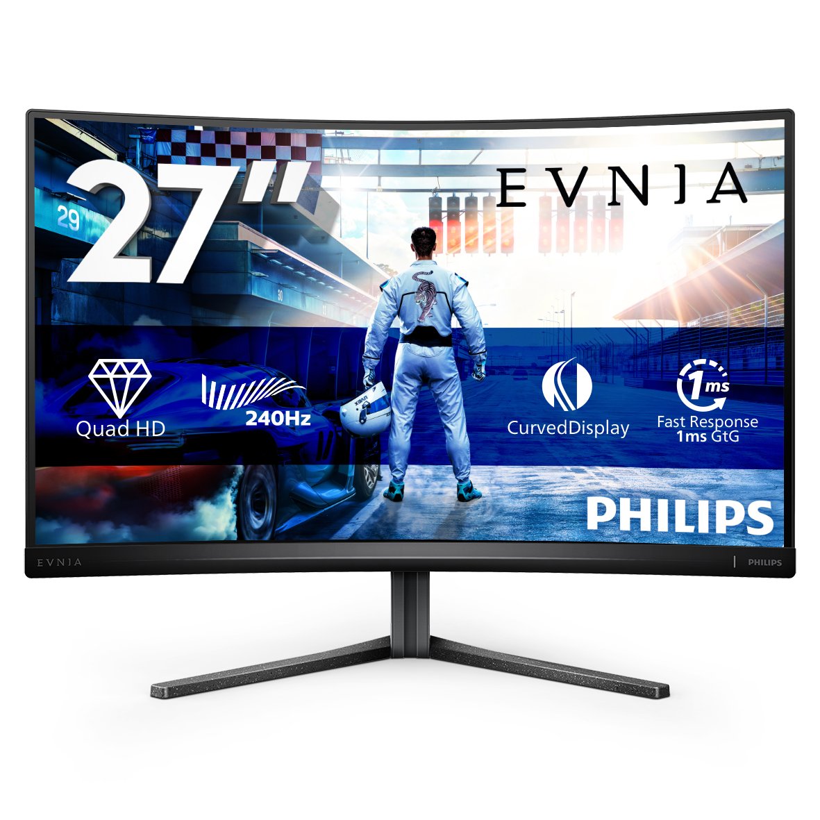 EAN 8712581799540 - Philips 27M2C5500W/00 pantalla para PC 68,6 cm (27") 2560 x 1440 Pixeles Quad HD LCD Gris imagen 1