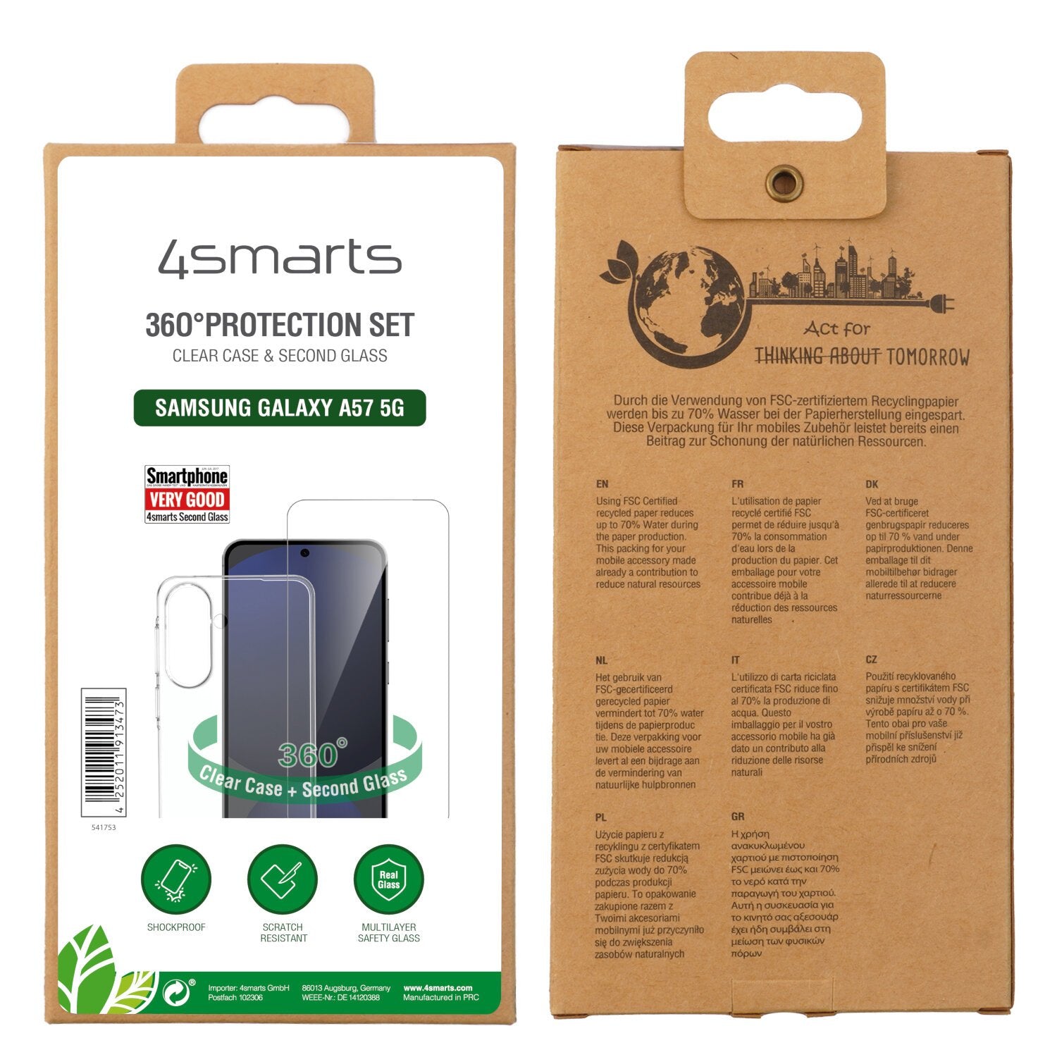 EAN 4252011913473 - 4smarts 541753 funda para teléfono móvil 17 cm (6.7") Transparente imagen 6