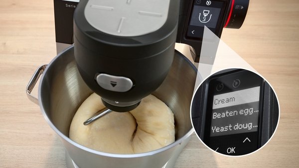 Robot De Cocina  Bosch Home Mums6zs13d Negro/Acero Inoxidable, 1.600 Vatios, Báscula Integrada, Temporizador Mums6zs13d