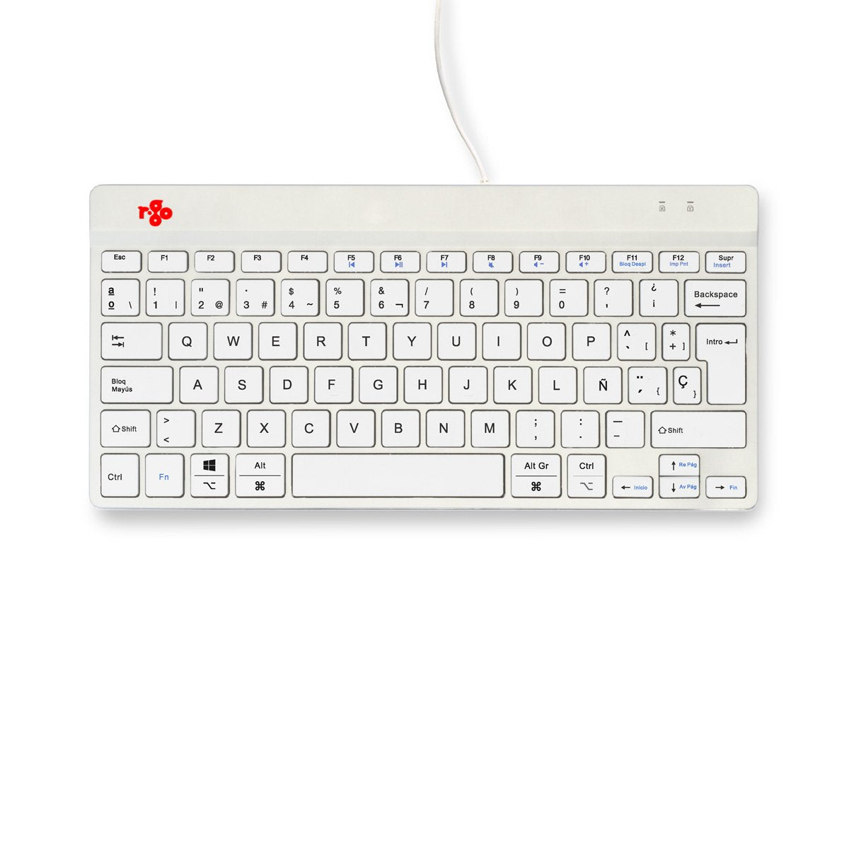EAN 8719274492221 - R-Go Tools RGOCOESWDWH teclado Universal USB Español imagen 7