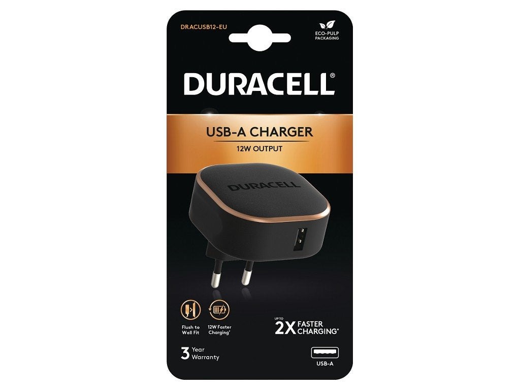 Cargador De Pared Duracell Dracusb12 1xusb 2.4a