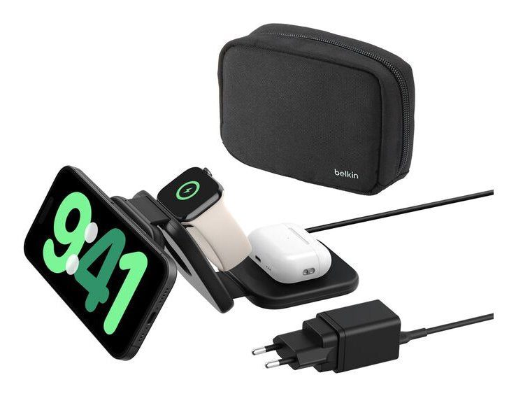 Cargador Boostchrg Pro 3en1 Travel Qi2 15w